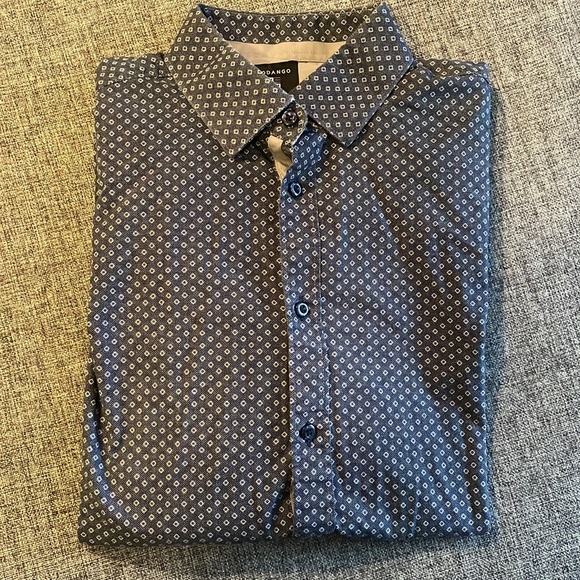 MODANGO MILANO long sleeve dress shirt, grayish hue colour, size L, 100% cotton - Picture 4 of 6